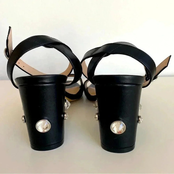 Stuart Weitzman Allshine Block 75 Leather Sandal - Picture 3 of 8